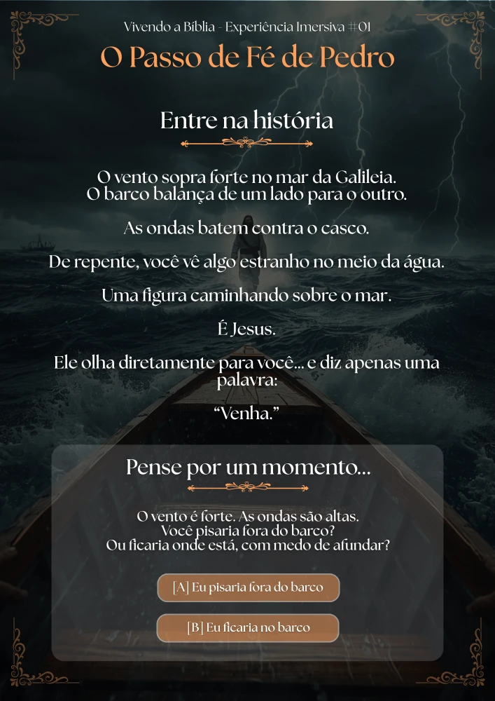 2. Se coloca no lugar do personagem